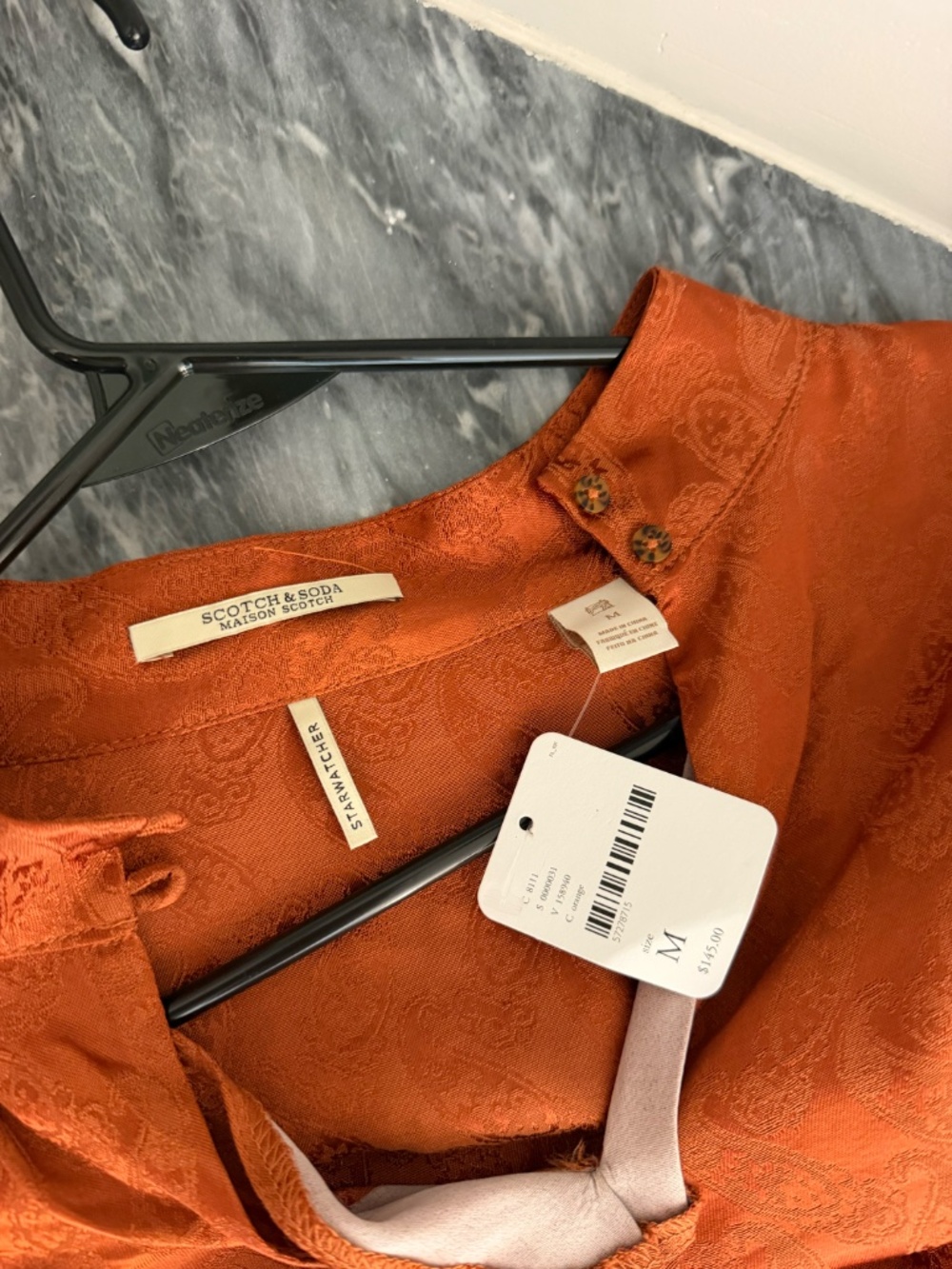 NWT Scotch & Soda Maison Scotch Starwatcher blouse - Picture 5 of 5